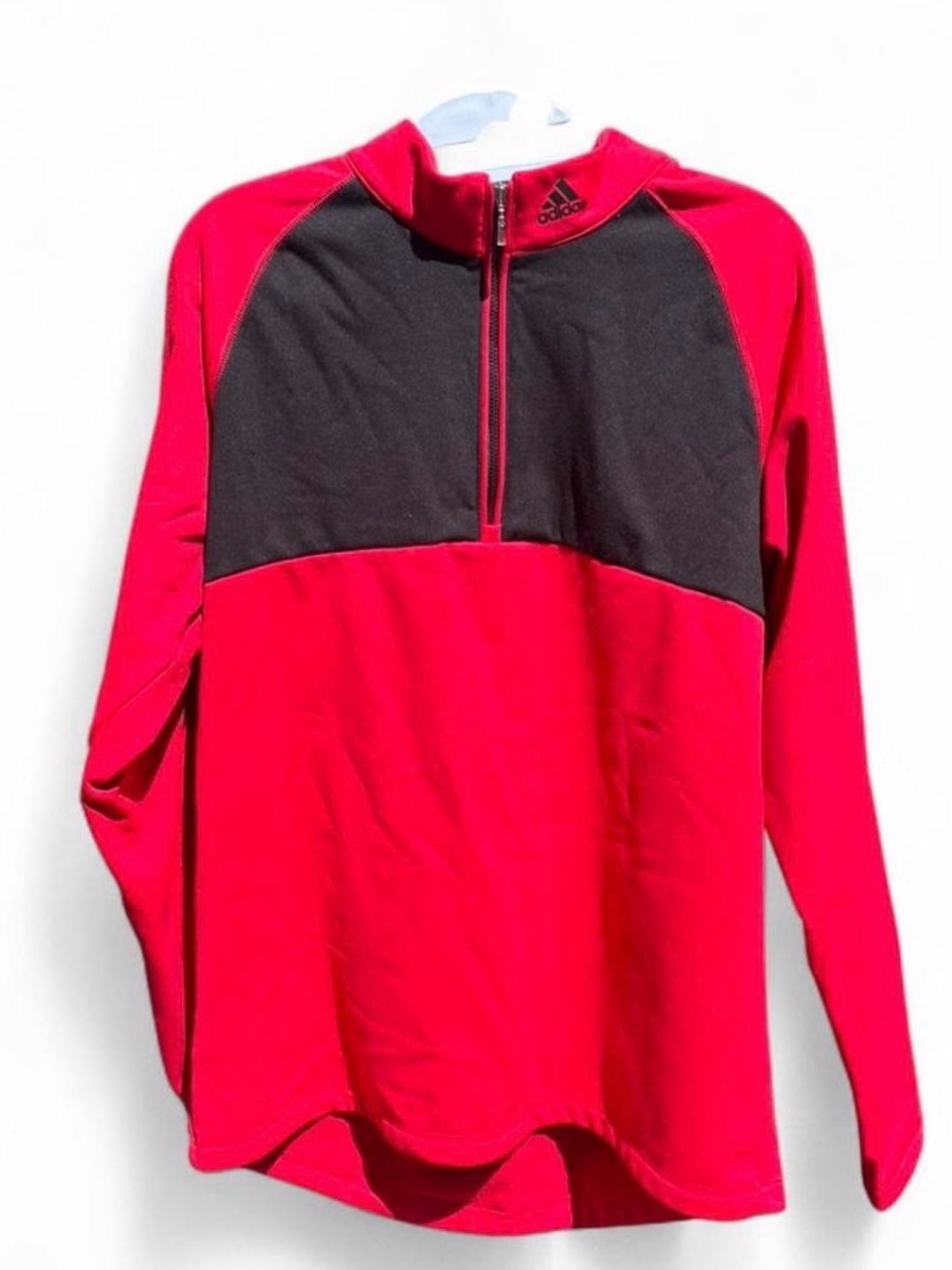 adidas Bright Red Climawarm Pullover